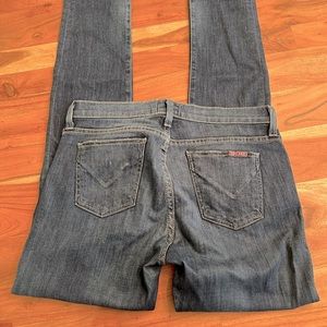 Hudson skinny mid-rise Dark Jeans